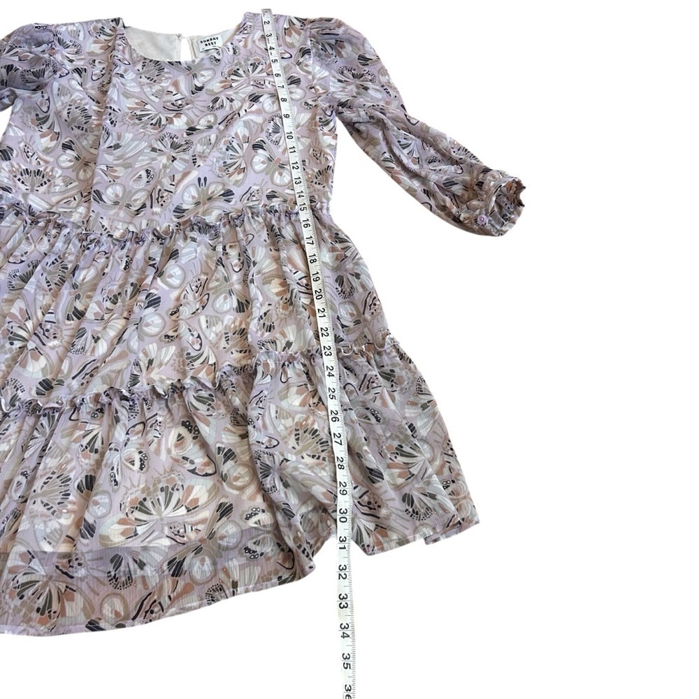 Aritzia Sunday Best Lillian Dress- Butterfly Print Babydoll Dress- Size XS - Picture 13 of 13